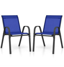 Крісло садове Costway Patio 2 шт, синє