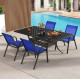 Крісло садове Costway Patio 2 шт, синє