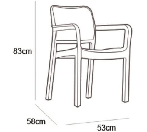 Крісло садове Keter Samanna, коричневе