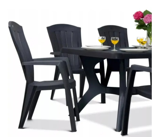 Крісло садове Keter Santorini, графіт