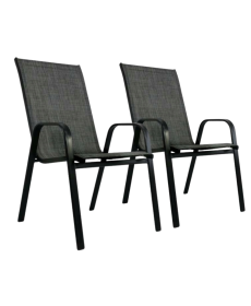 Комплект садових стільців Chomik GARDEN LINE CORTINA сірий