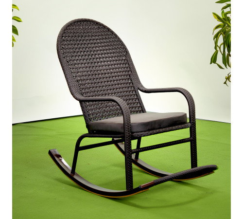 Крісло‑гойдалка Greengard Relax, коричневе