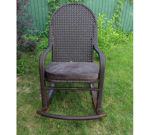 Крісло‑гойдалка Greengard Relax, коричневе