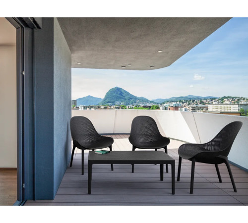 Стілець садовий Siesta Sky Lounge, чорний Стілець садовий Siesta Sky Lounge, чорний