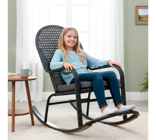 Крісло‑гойдалка Greengard Relax, сіре