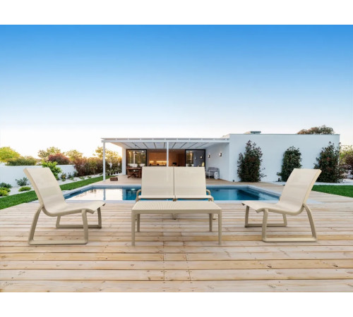 Стіл кавовий Siesta Sky Lounge, бежевий Стіл кавовий Siesta Sky Lounge, бежевий