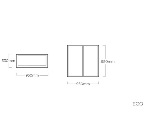 Каркас журнального столика KETTLER EGO 95 х 95 см (0125619-0010) Каркас журнального столика KETTLER EGO 95 х 95 см (0125619-0010)