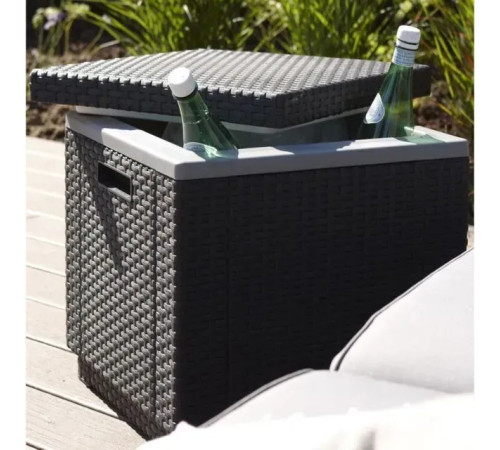 Стіл-холодильник Keter Ice Cube 42 х 42 см, сірий