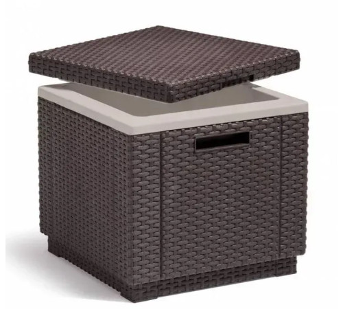 Стіл-холодильник Keter Ice Cube 42 х 42 см, коричневий