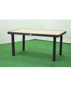 Стіл садовий Greengard Брістоль Ст-160.92, бежево-чорний