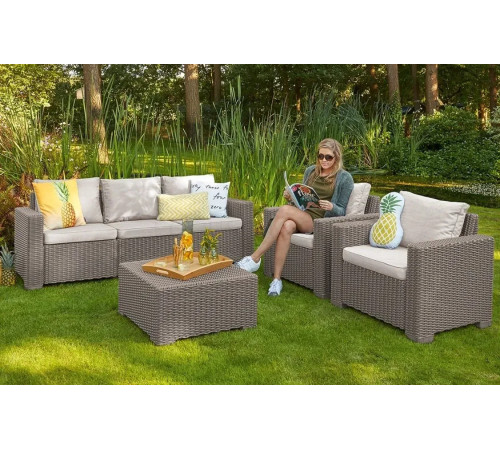 Стіл садовий Keter California, 68 х 68 см - капучино