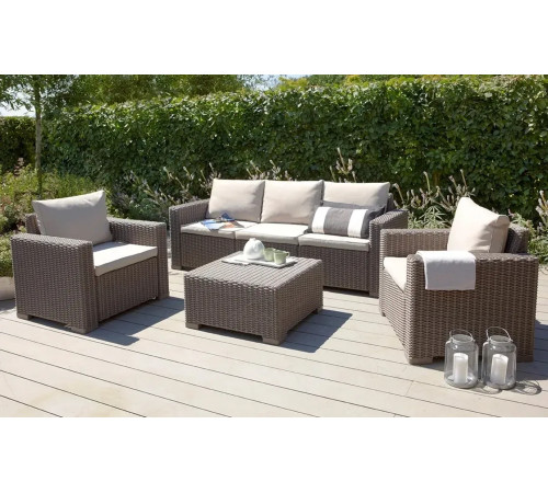 Стіл садовий Keter California, 68 х 68 см - капучино