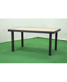 Стіл садовий Greengard Брістоль Ст-180.92, бежево-чорний