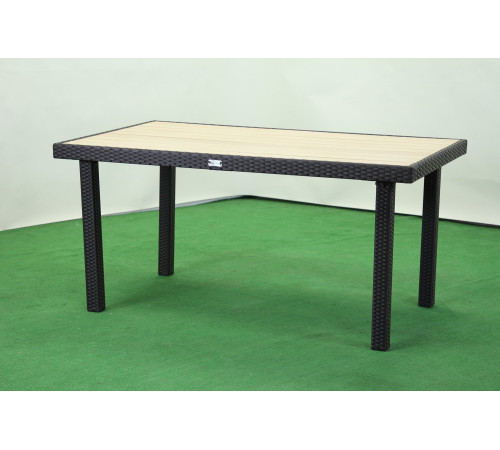 Стіл садовий Greengard Брістоль Ст-180.92, бежево-чорний