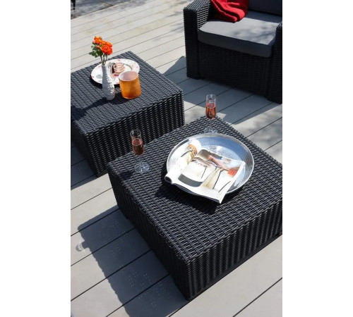 Стіл садовий Keter California, 68 х 68 см - графіт