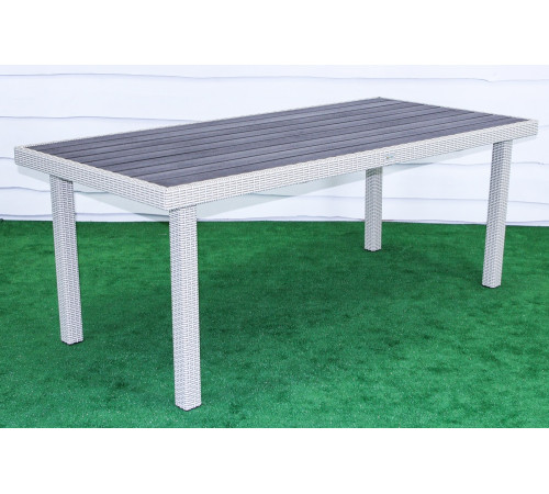 Стіл садовий Greengard Верона Ст-10.200.92, біло-сірий