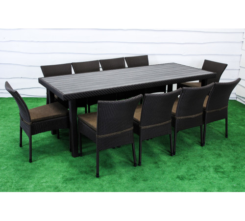 Стіл садовий Greengard Верона Ст-10.220.92, коричнево-сірий