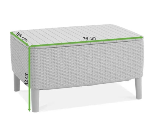 Стіл-скриня Keter Salemo 76 х 56 см, капучино