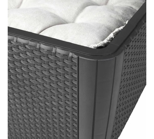 Стіл-скриня Keter Luzon Plus 57 х 57 см, графіт