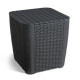 Стіл-скриня Keter Luzon round wicker 39 х 39, графіт
