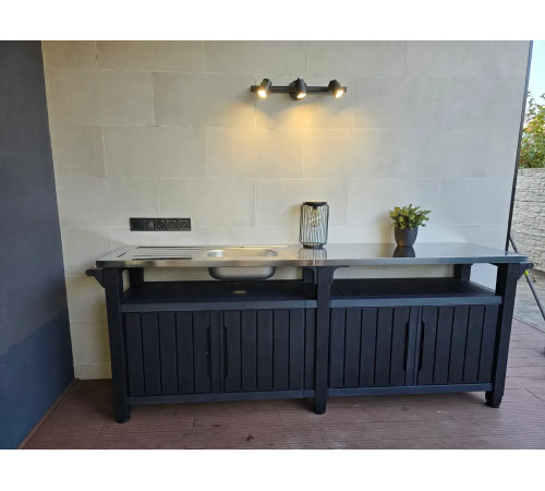 Стіл для барбекю Keter Unity Chef 415 л, графіт