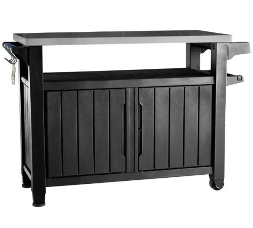 Стіл для барбекю Keter Unity XL 207 л, графіт