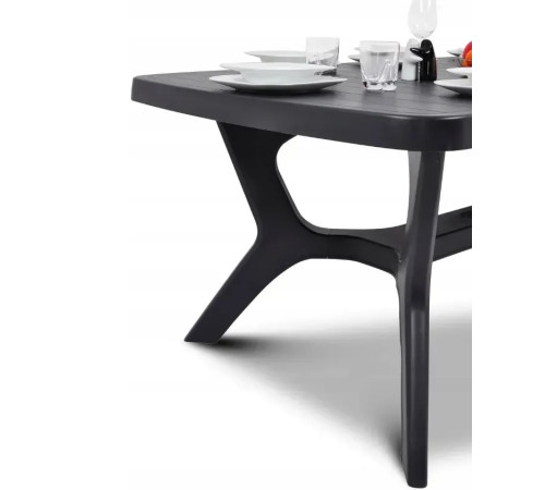 Стіл садовий Keter Baltimore 170 х 100 см, графіт