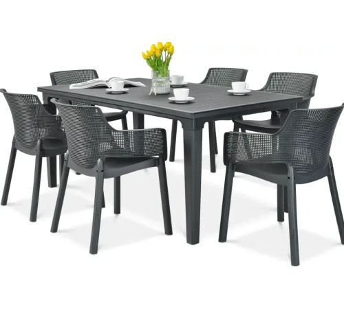 Стіл садовий Keter Futura 165 х 95 см, графіт