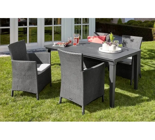 Стіл садовий Keter Futura 165 х 95 см, графіт