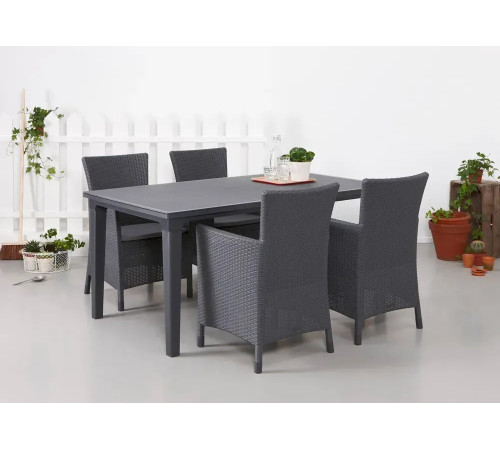 Стіл садовий Keter Futura 165 х 95 см, графіт