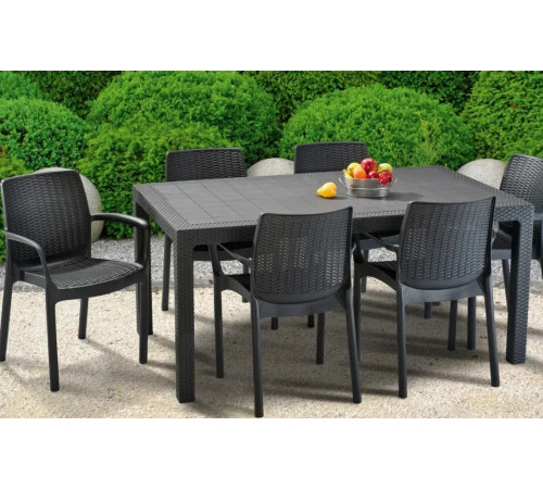 Стіл садовий Keter Melody 160 х 94 см, графіт