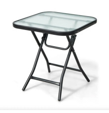 Стіл Costway Kontrast 46,5 x 47,5 см, чорний