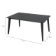 Стіл садовий Keter Lima 160 157 х 80 см, графіт