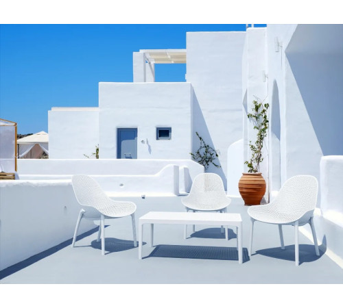 Стіл кавовий Siesta Sky Lounge, білий Стіл кавовий Siesta Sky Lounge, білий