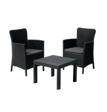 Комплект садових меблів Keter Salvado 2-місний, графіт