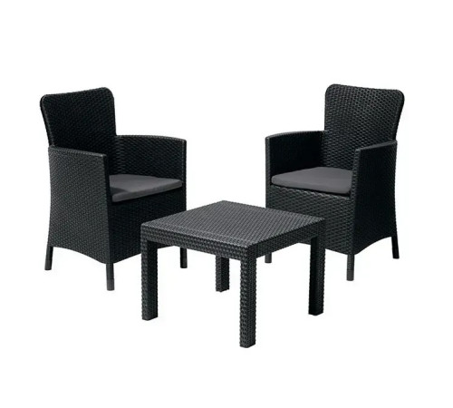 Комплект садових меблів Keter Salvado 2-місний, графіт