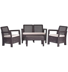 Комплект садових меблів Keter Tarifa 4-місний, коричневий