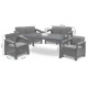 Комплект меблів Keter Fiesta 6-місний з подушками, графіт