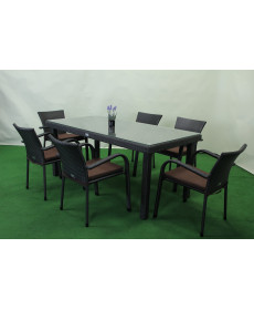 Комплект садових меблів Greengard Вермонт 180, коричневий