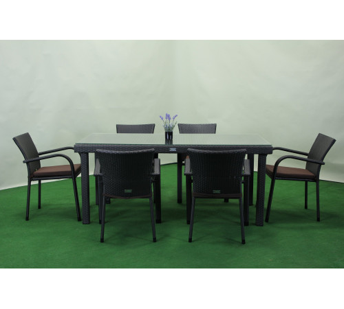 Комплект садових меблів Greengard Вермонт 180, коричневий