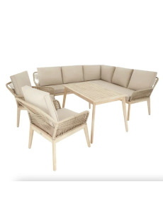 Комплект садових меблів Di Volio Albenga 7-місний, бежевий