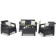 Комплект меблів Keter Corfu 4-місний з подушками, графіт