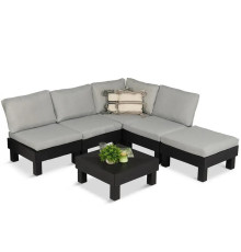 Комплект меблів Keter Elements 5-місний з подушками, графіт