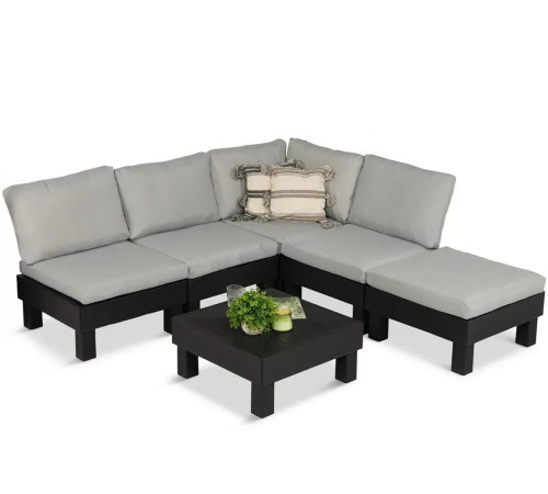 Комплект меблів Keter Elements 5-місний з подушками, графіт