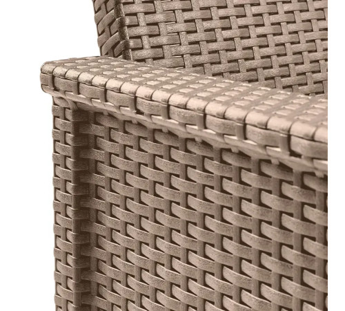 Комплект меблів Keter Elodie 5-місний з подушками, капучино