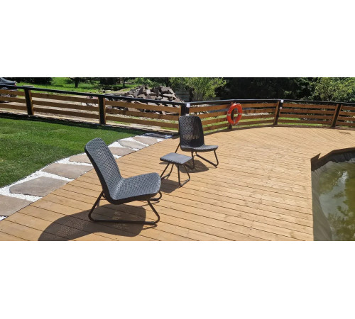 Комплект меблів Keter Rio 2-місний, графіт