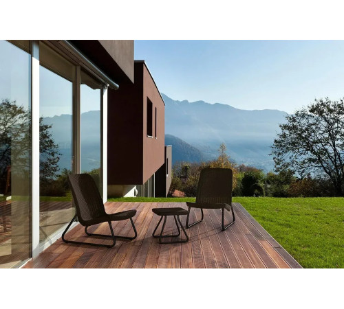 Комплект меблів Keter Rio 2-місний, коричневий