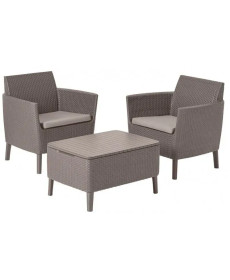 Комплект меблів Keter Salemo 2-місний, капучино