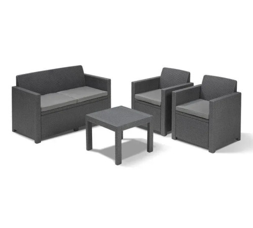 Комплект меблів Keter Alabama 4-місний, графіт