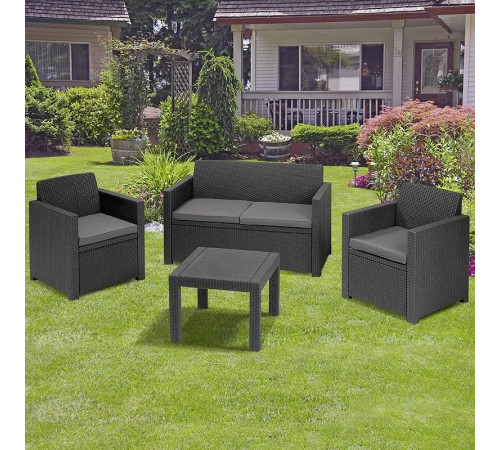 Комплект меблів Keter Alabama 4-місний, графіт